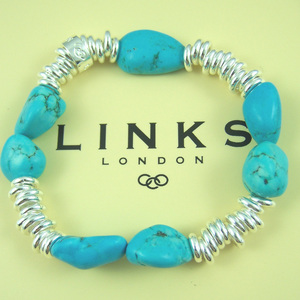 Links of London Sweetie Bracelet with turquoise large