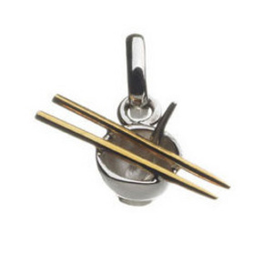 Links of London Chopsticks and rice bowl charm