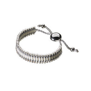 Links of London Friendship Bracelet Pewter and White