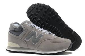 Mens Grey White New Balance 574 492046