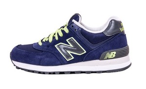 Womens Deep Purple Grey Yellow New Balance 574 908215