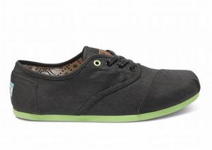 Zwart Toms Denim Green Pop Heren Cordones Schoenen