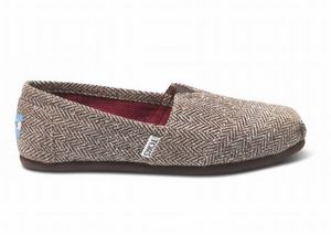 Bruin Toms Metallic Herringbone Dames Classics Schoenen