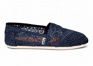 Navy Toms Haak Dames Classics Schoenen