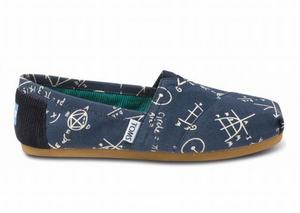 Navy Toms Geometry Vrouwen Vegan Classics Schoenen