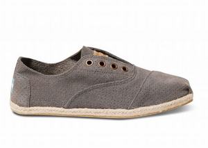 Grijs Toms Suede Dames Cordones Schoenen