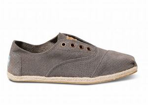 Grijs Toms Suede Dames Cordones Schoenen