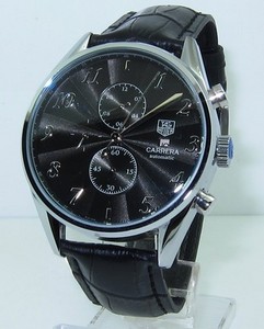 Copy Watches Tag Heuer Carrera Calibre 16 Heritage Automatic chrongraph Black Watch