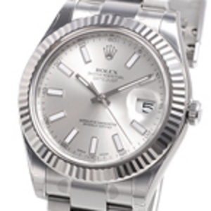 Replica Datejust II Silver bar Dial Watch 116334SBO