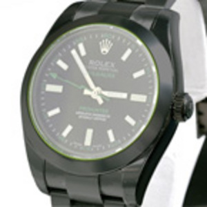 Replica Milgauss Pro Hunter-groen horloge 116400GV DLC - PVD