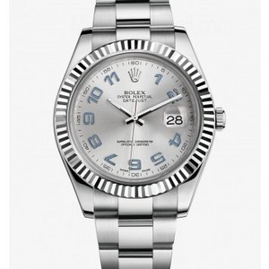 Replica Rolex Datejust II Watch: White Rolesor - combination of 904L steel and 18 ct white gold C M116334-0001