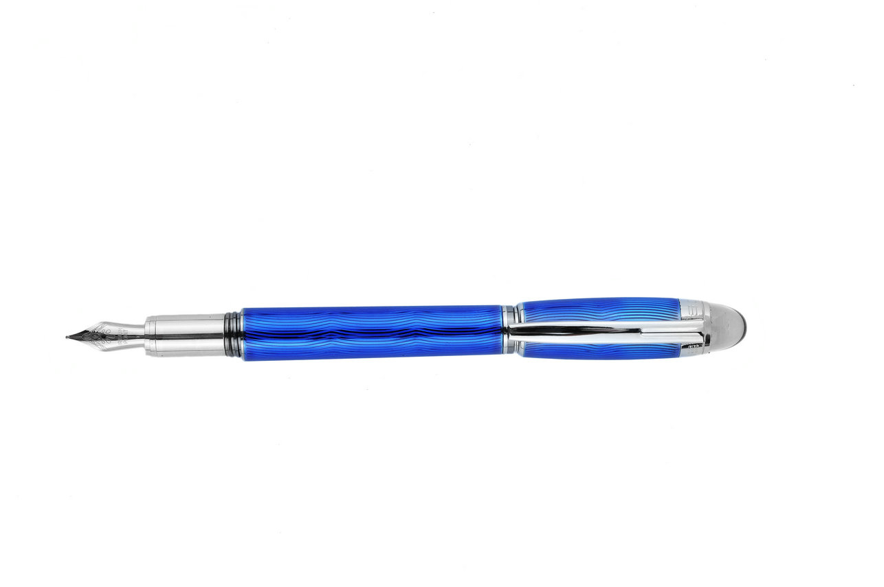 mont blanc starwalker cool blue fountain pen