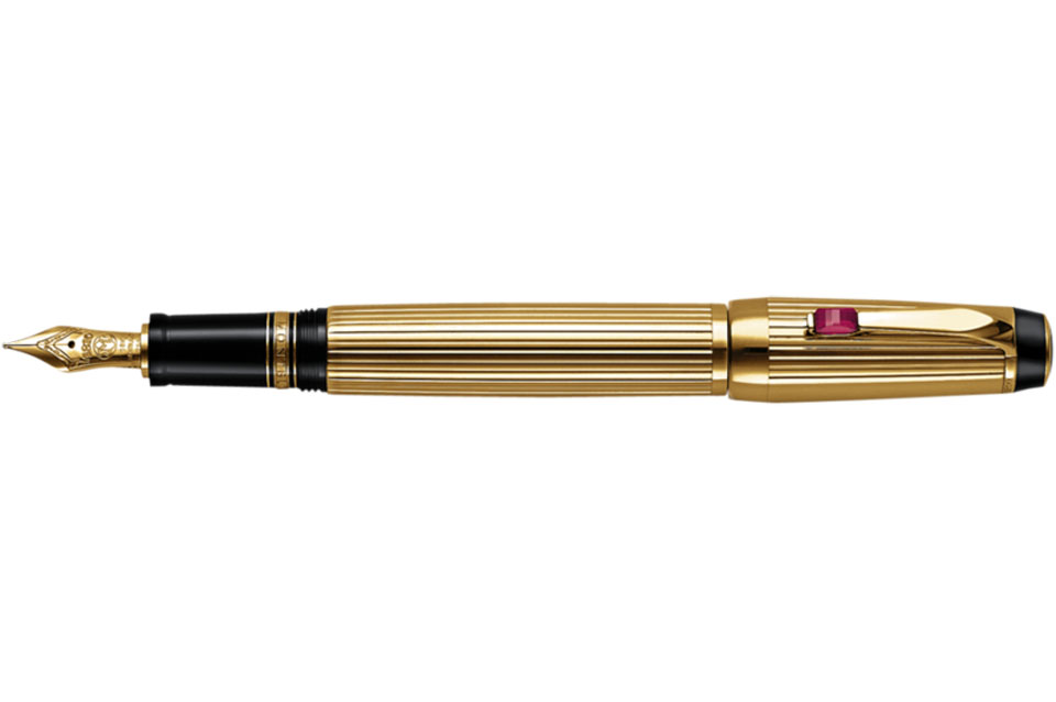 MontBlanc Boheme Gold-Plated Rouge Fountian Pen