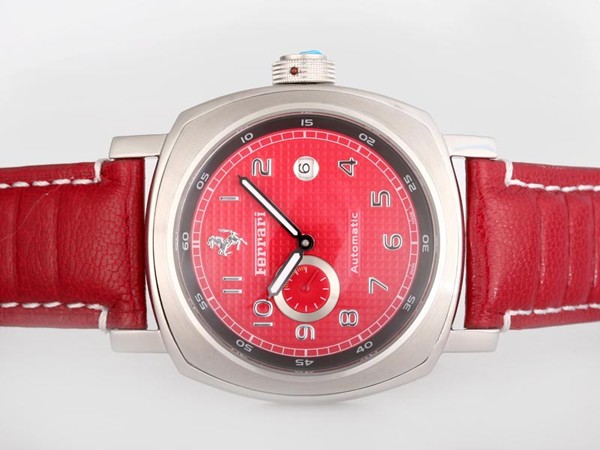 Panerai Ferrari Watch Rattapante Automatic Red Dial