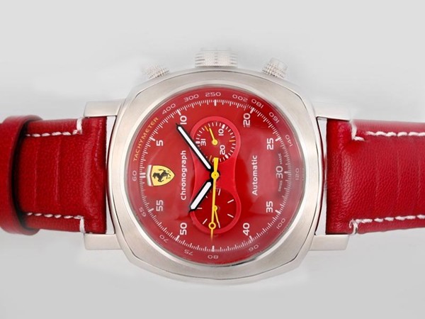 Panerai Ferrari Watch Rattapante Chronograph Automatic Red Dial