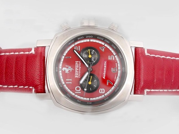 Panerai Ferrari Watch Rattapante Chronograph Automatic Red Dial