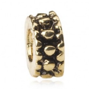 Goedkope Pandora Triple Spacer Ballen Gouden Kralen