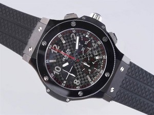 Replica Quintessential Hublot Big Bang Chronograph Azië Valjoux 7750 Beweging Pvd Geval AAA Horloges