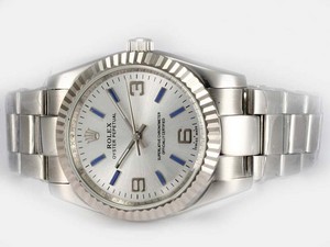 Replica Cool Rolex Air King Oyster Perpetual Automatische Met Witte Dial AAA Horloges