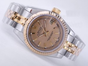 Replica Cool Rolex Datejust Automatic Movement Two Tone Met Gouden Dial AAA Horloges